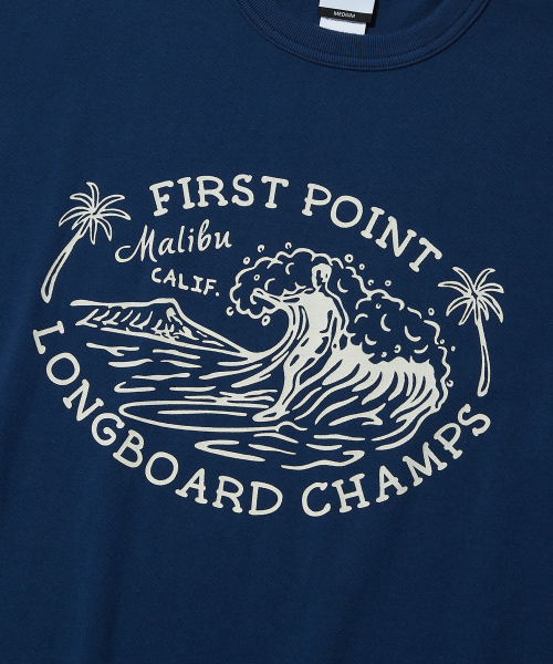 OUTSTANDING（アウトスタンディング）の「V.S.C TEE(FIRST POINT)_LIGHT NAVY（Tシャツ/カットソー・レディース・その他・SMALL）」の4枚目の写真