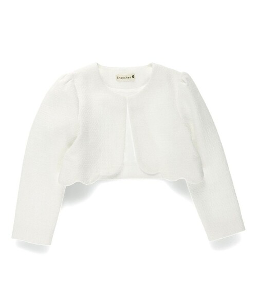 BRANSHES（ブランシェス）の「【フォーマル】ブークレジャケット（スーツジャケット・キッズ・ネイビー/アイボリー・120/130/110）」の3枚目の写真