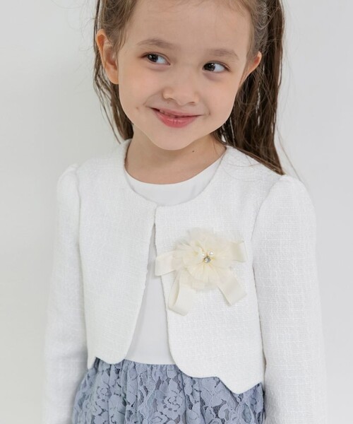 BRANSHES（ブランシェス）の「【フォーマル】ブークレジャケット（スーツジャケット・キッズ・ネイビー/アイボリー・120/130/110）」の7枚目の写真