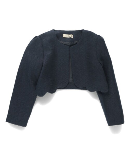 BRANSHES（ブランシェス）の「【フォーマル】ブークレジャケット（スーツジャケット・キッズ・ネイビー/アイボリー・120/130/110）」の10枚目の写真