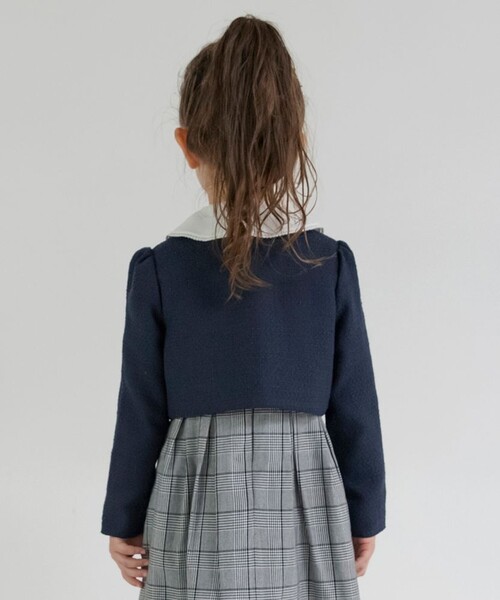 BRANSHES（ブランシェス）の「【フォーマル】ブークレジャケット（スーツジャケット・キッズ・ネイビー/アイボリー・120/130/110）」の15枚目の写真