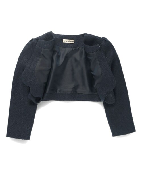 BRANSHES（ブランシェス）の「【フォーマル】ブークレジャケット（スーツジャケット・キッズ・ネイビー/アイボリー・120/130/110）」の16枚目の写真