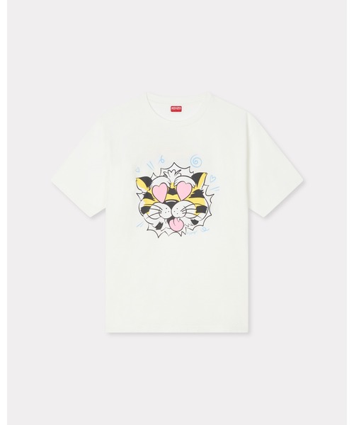 KENZO（ケンゾー）の「'KENZO Wild Tiger' オーバーサイズ Tシャツ イン コットン（Tシャツ/カットソー・メンズ・ホワイト系その他・X-LARGE/MEDIUM/LARGE/X-SMALL/SMALL）」の6枚目の写真