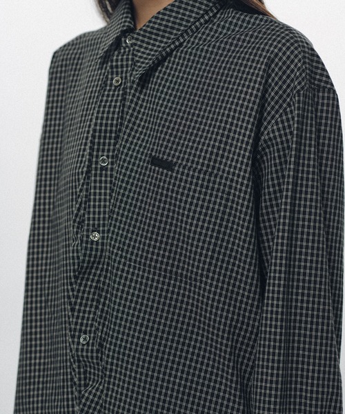 KEISUKEYOSHIDA（ケイスケヨシダ）の「Windward Short Shirt（シャツ/ブラウス・レディース・ブラック/ブルー/ホワイト・S/M/L）」の12枚目の写真