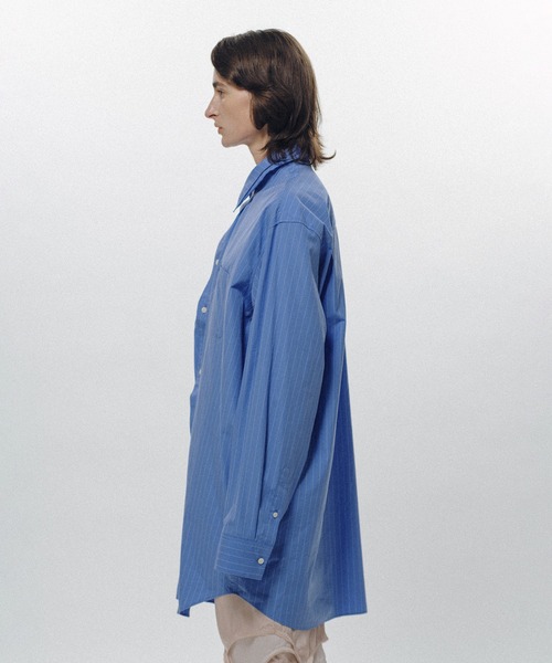 KEISUKEYOSHIDA（ケイスケヨシダ）の「Windward Short Shirt（シャツ/ブラウス・レディース・ブラック/ブルー/ホワイト・S/M/L）」の14枚目の写真