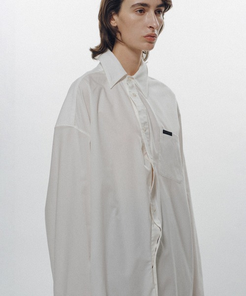 KEISUKEYOSHIDA（ケイスケヨシダ）の「Windward Short Shirt（シャツ/ブラウス・レディース・ブラック/ブルー/ホワイト・S/M/L）」の8枚目の写真