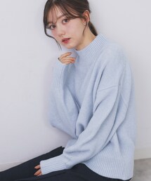 index | 選べる2丈 ハイネックカラーミックスラメニット【洗濯機OK】(ニット/セーター)