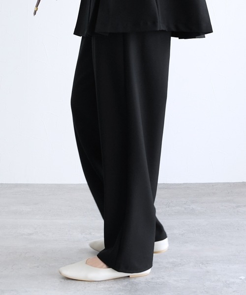 reca（レカ）の「Vネック金ボタンベスト×カーブパンツ2点セット（スーツセット・レディース・グレー/ブラック・L/M）」の5枚目の写真