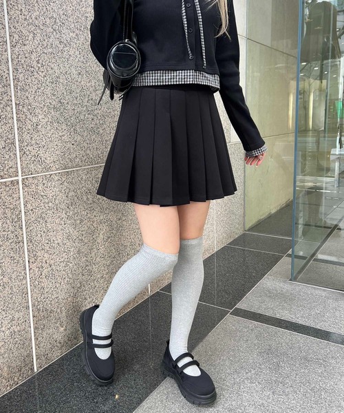 PHILLY(フィリー)の「ダンボールニットプリーツスカート(スカート・レディース・ベージュ/ブラック/グレー・FREE)」の6枚目の写真