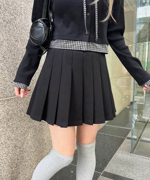 PHILLY(フィリー)の「ダンボールニットプリーツスカート(スカート・レディース・ベージュ/ブラック/グレー・FREE)」の5枚目の写真