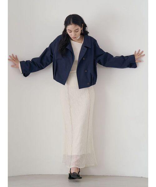 LAGUNAMOON（ラグナムーン）の「レースメローシアースカート（スカート・レディース・ブラック/アイボリー・MEDIUM/SMALL）」の5枚目の写真