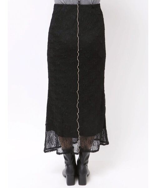 LAGUNAMOON（ラグナムーン）の「レースメローシアースカート（スカート・レディース・ブラック/アイボリー・MEDIUM/SMALL）」の15枚目の写真