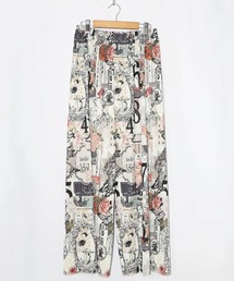 iS ScoLar（イズスカラー）の「553283：花柄ラベルプリーツパンツ（その他パンツ）」