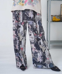 iS ScoLar（イズスカラー）の「553283：花柄ラベルプリーツパンツ（その他パンツ）」