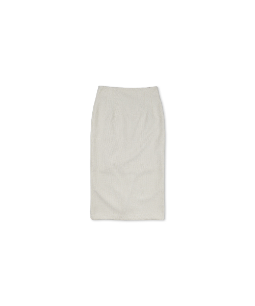 320SHOWROOM(320ショールーム)の「Tweed H-Line Back Slit Skirt Cream(スカート・レディース・その他・MEDIUM/SMALL)」の4枚目の写真