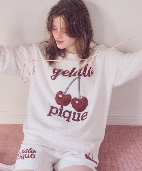 ももさん専用ページ pique ONLINE限定カラーあり】ベビモコチェリージャガードプルオーバー