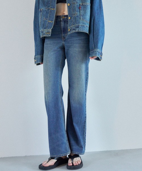 Levi's（リーバイス）の「Levi's/リーバイス SOFT GRUNGE LOOSE BOOT（デニムパンツ・レディース・ダークインディゴブルー・23inch/24inch/25inch/26inch/27inch/28inch）」の3枚目の写真