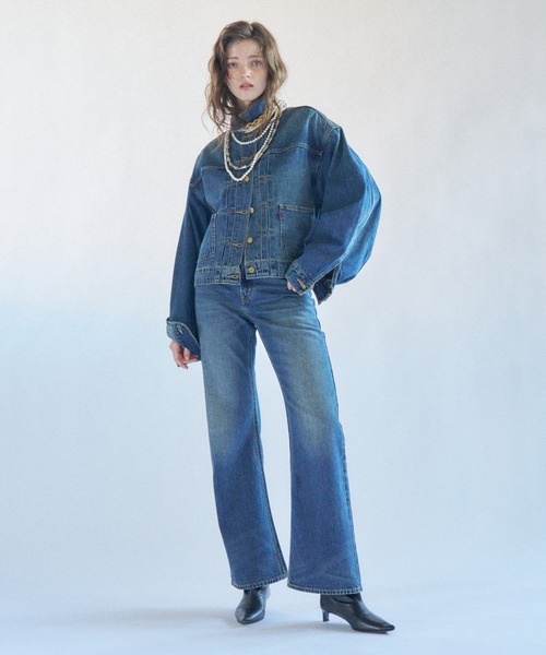 Levi's（リーバイス）の「Levi's/リーバイス SOFT GRUNGE LOOSE BOOT（デニムパンツ・レディース・ダークインディゴブルー・23inch/24inch/25inch/26inch/27inch/28inch）」の6枚目の写真