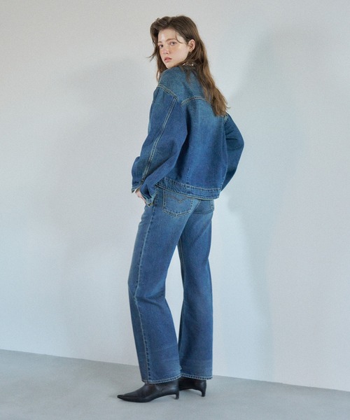 Levi's（リーバイス）の「Levi's/リーバイス SOFT GRUNGE LOOSE BOOT（デニムパンツ・レディース・ダークインディゴブルー・23inch/24inch/25inch/26inch/27inch/28inch）」の7枚目の写真
