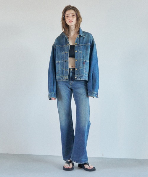 Levi's（リーバイス）の「Levi's/リーバイス SOFT GRUNGE LOOSE BOOT（デニムパンツ・レディース・ダークインディゴブルー・23inch/24inch/25inch/26inch/27inch/28inch）」の10枚目の写真