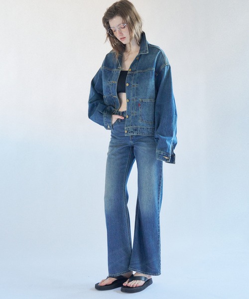 Levi's（リーバイス）の「Levi's/リーバイス SOFT GRUNGE LOOSE BOOT（デニムパンツ・レディース・ダークインディゴブルー・23inch/24inch/25inch/26inch/27inch/28inch）」の11枚目の写真