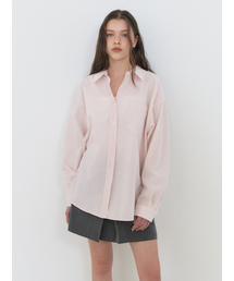 Stripe Pocket Shirt, Pink