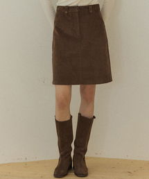 OURHOPE（アワーホープ）の「コーデュロイAラインミディスカート - ブラウン（スカート）」