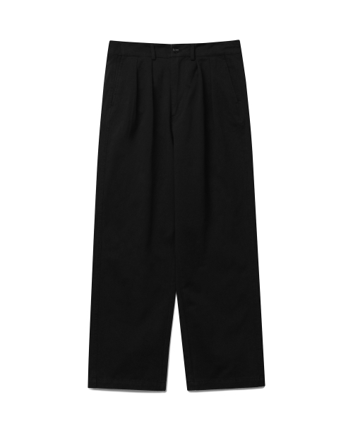 CONNECT KINLOCH（コネクトキンロック）の「ウォッシュドコットンルーズフィットツーピンタックパンツ（ブラック）（その他パンツ・メンズ・その他・XL/M/L）」の2枚目の写真