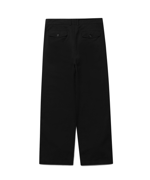 CONNECT KINLOCH（コネクトキンロック）の「ウォッシュドコットンルーズフィットツーピンタックパンツ（ブラック）（その他パンツ・メンズ・その他・XL/M/L）」の3枚目の写真