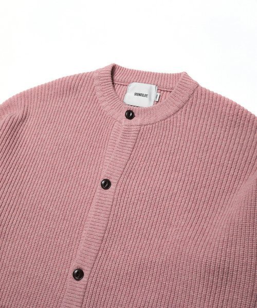 SOUNDSLIFE(サウンズライフ)の「Heavy Wool Cardigan Pink(カーディガン/ボレロ・メンズ・その他・M/L/XL)」の3枚目の写真