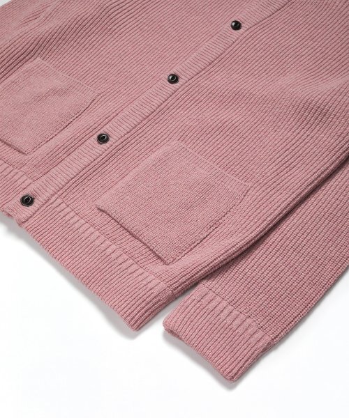 SOUNDSLIFE(サウンズライフ)の「Heavy Wool Cardigan Pink(カーディガン/ボレロ・メンズ・その他・M/L/XL)」の5枚目の写真
