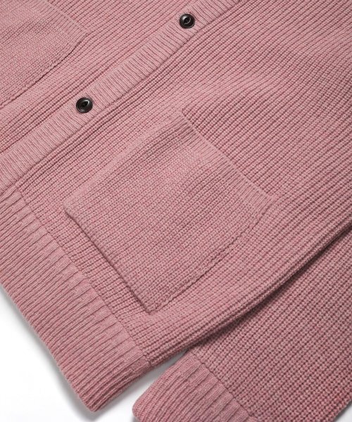 SOUNDSLIFE(サウンズライフ)の「Heavy Wool Cardigan Pink(カーディガン/ボレロ・メンズ・その他・M/L/XL)」の6枚目の写真