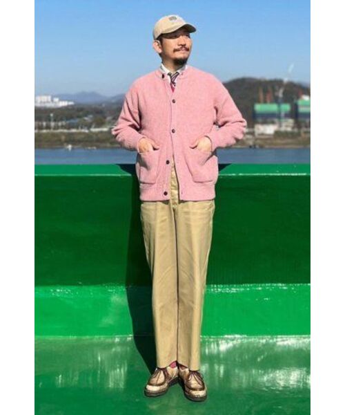 SOUNDSLIFE(サウンズライフ)の「Heavy Wool Cardigan Pink(カーディガン/ボレロ・メンズ・その他・M/L/XL)」の11枚目の写真