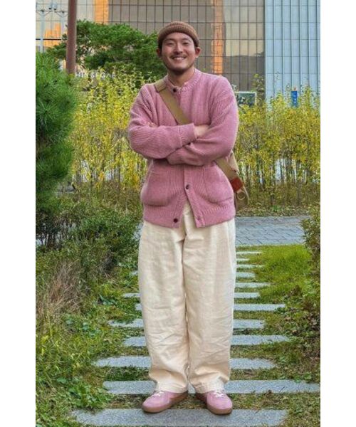 SOUNDSLIFE(サウンズライフ)の「Heavy Wool Cardigan Pink(カーディガン/ボレロ・メンズ・その他・M/L/XL)」の12枚目の写真