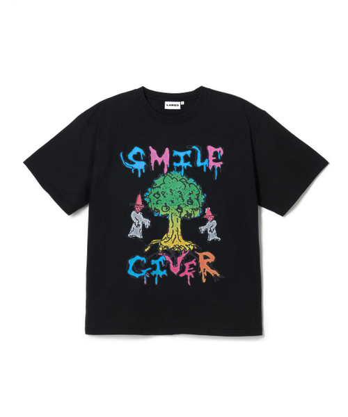 LORES(ロアス)の「ツリー 半袖 Tシャツ - ブラック(Tシャツ/カットソー・レディース・その他・S/M/L/XL)」の1枚目の写真