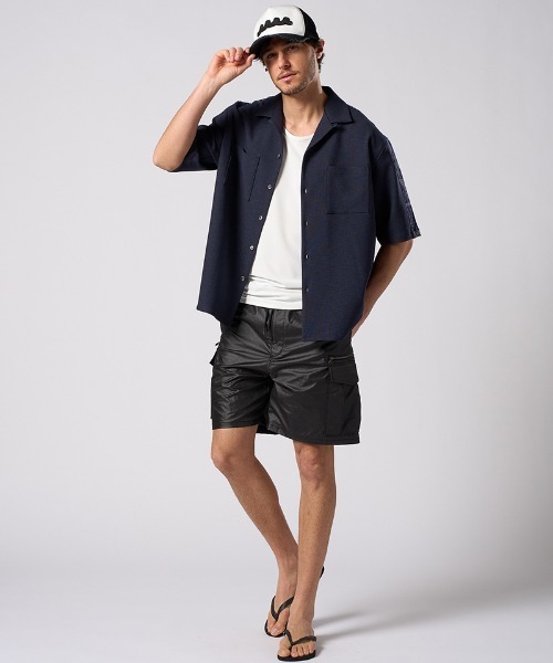 wjk(ダヴルジェイケイ)の「mko13371- wave cut-off mesh cap メッシュキャップ(810 mw05i)(キャップ・メンズ・ブラック/ブラック×ホワイト・FREE)」の10枚目の写真