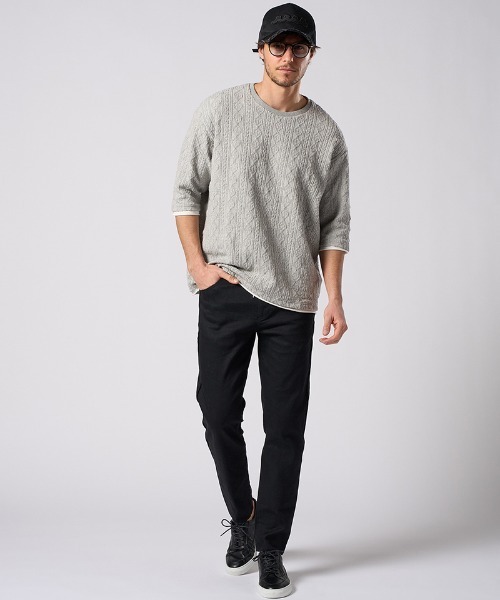 wjk(ダヴルジェイケイ)の「mko13371- wave cut-off mesh cap メッシュキャップ(810 mw05i)(キャップ・メンズ・ブラック/ブラック×ホワイト・FREE)」の15枚目の写真