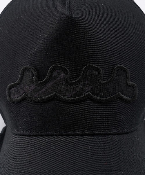 wjk(ダヴルジェイケイ)の「mko13371- wave cut-off mesh cap メッシュキャップ(810 mw05i)(キャップ・メンズ・ブラック/ブラック×ホワイト・FREE)」の19枚目の写真