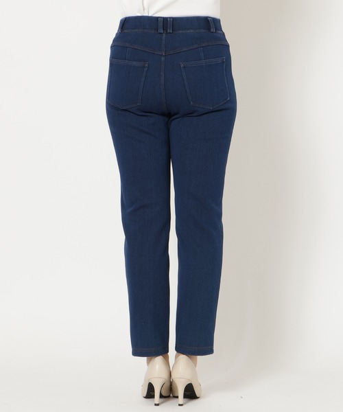 Rose Tiara（ローズティアラ）の「【伸縮性◎】ニットデニムパンツ（デニムパンツ・レディース・ネイビー・38/42/46）」の13枚目の写真