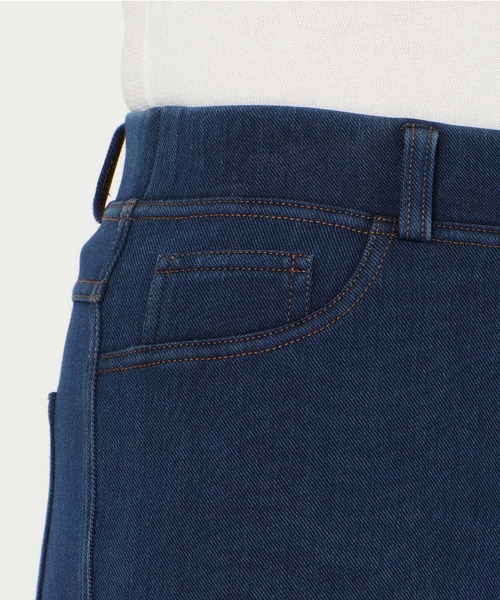 Rose Tiara（ローズティアラ）の「【伸縮性◎】ニットデニムパンツ（デニムパンツ・レディース・ネイビー・38/42/46）」の17枚目の写真