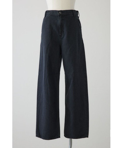 RIM.ARK（リムアーク）の「【PRE ORDER】Stylish work denim PT（デニムパンツ・レディース・ブラック/ブルー・36/38）」の2枚目の写真