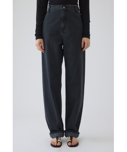 RIM.ARK（リムアーク）の「Stylish work denim PT スタイリッシュワークデニムパンツ（デニムパンツ・レディース・ブラック/ブルー・38/36）」の5枚目の写真