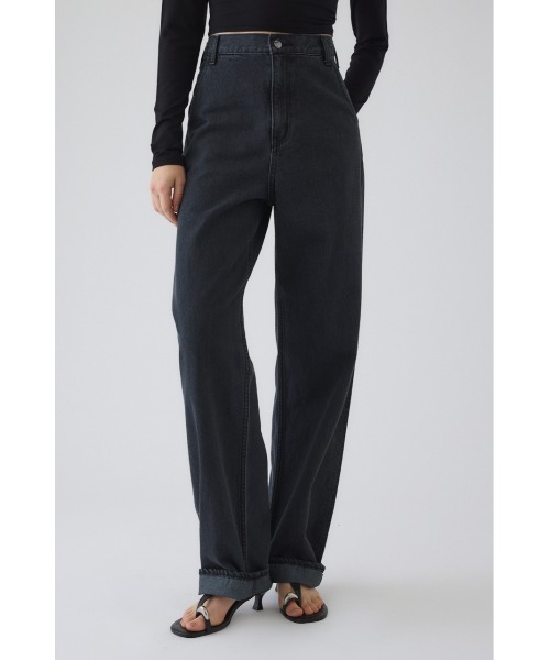 RIM.ARK（リムアーク）の「Stylish work denim PT スタイリッシュワークデニムパンツ（デニムパンツ・レディース・ブラック/ブルー・38/36）」の7枚目の写真