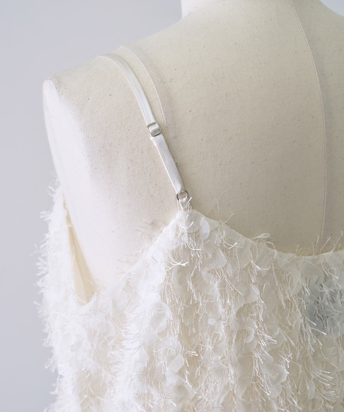 NOGLE（ノグル）の「【NOGLE/ノグル】ペタルシャギーバルーンミニキャミワンピース（ワンピース・レディース・ブラック/アイボリー・FREE）」の20枚目の写真