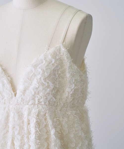 NOGLE（ノグル）の「【NOGLE/ノグル】ペタルシャギーバルーンミニキャミワンピース（ワンピース・レディース・ブラック/アイボリー・FREE）」の19枚目の写真