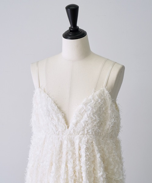 NOGLE（ノグル）の「【NOGLE/ノグル】ペタルシャギーバルーンミニキャミワンピース（ワンピース・レディース・ブラック/アイボリー・FREE）」の18枚目の写真