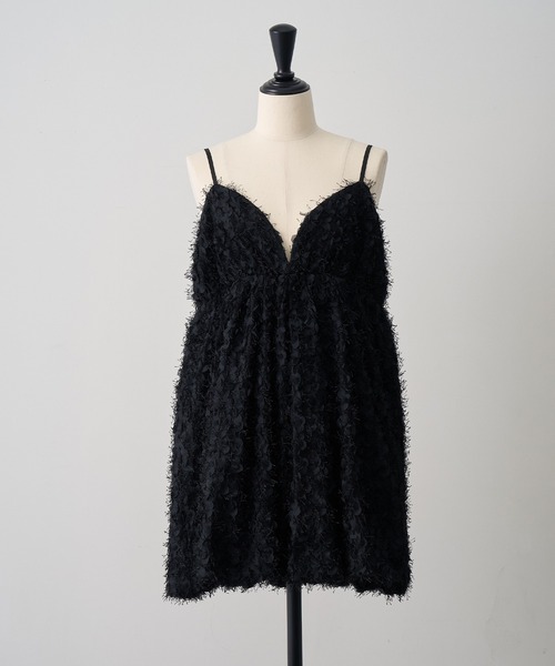 NOGLE（ノグル）の「【NOGLE/ノグル】ペタルシャギーバルーンミニキャミワンピース（ワンピース・レディース・ブラック/アイボリー・FREE）」の16枚目の写真