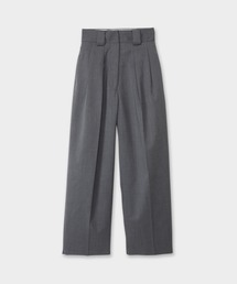 CINOH（チノ）の「T/W TWILL HIGH WAIST TWO TUCK PANTS（スラックス）」
