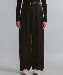 CINOH（チノ）の「T/W TWILL HIGH WAIST TWO TUCK PANTS（スラックス）」