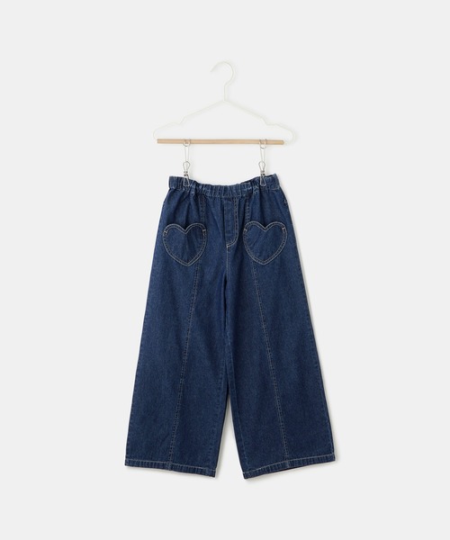 ROPE' PICNIC（ロペピクニック）の「【KIDS/キッズ】ハートポケットストレートワイドデニムパンツ（デニムパンツ・キッズ・サックスブルー/ネイビー・L/M/S）」の20枚目の写真